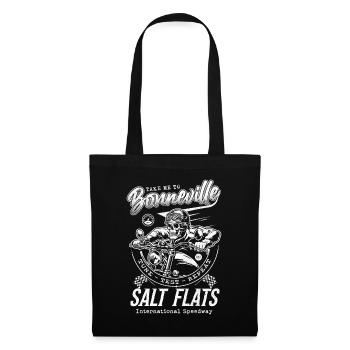 Bonneville Salt Flats Motorcycle Racing Vintage - Tote Bag - black - Front