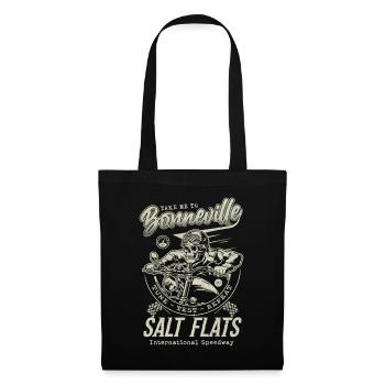 Bonneville Salt Flats Motorradrennen Vintage - Stoffbeutel - Schwarz - Vorne