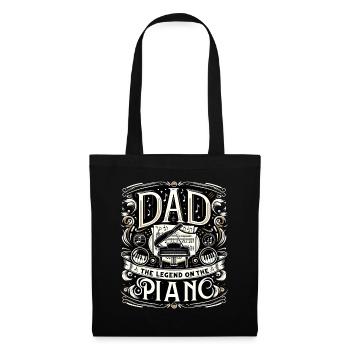 Father's Day Dad the Legend on the piano Dad Dad - Tote Bag - black - Front
