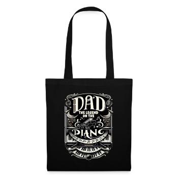 Father's Day Dad the Legend on the piano Dad Dad - Tote Bag - black - Front
