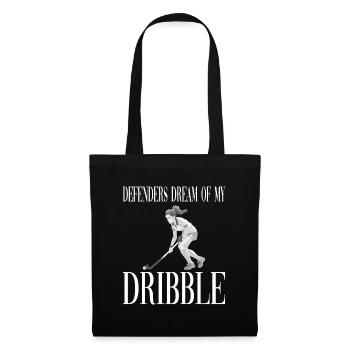 Defenders Dream Of My Dribble Feldhockey - Stoffbeutel - Schwarz - Vorne