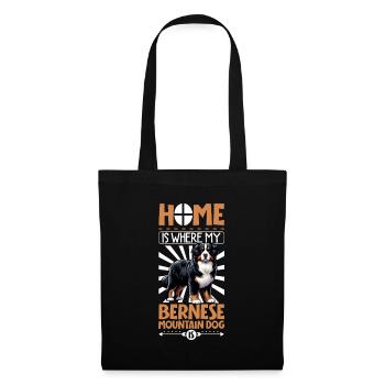 Home - Bernese Mountain Dog - Tote Bag - black - Front