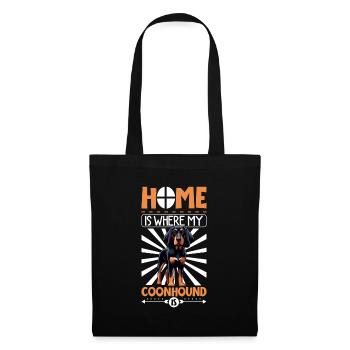Accueil - Black and Tan Coonhound - Sac en tissu - noir - Devant