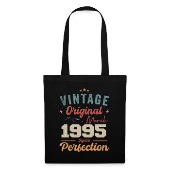 March 1995 Vintage Born Vintage Birthday - Tote Bag - black - Front