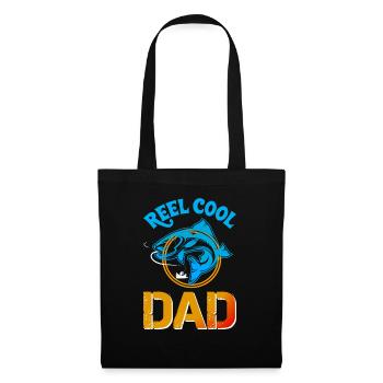 Reel cool Dad Fishing - Tote Bag - black - Front