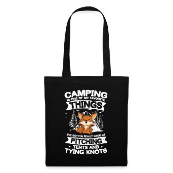 Camping is one of my Favorite Things für einen - Stoffbeutel - Schwarz - Vorne