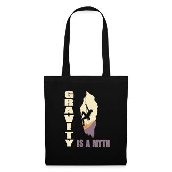 Gravity is a Myth - Stoffbeutel - Schwarz - Vorne