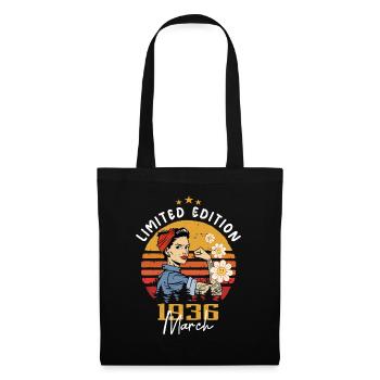Women born in March 1936 Born Birthday 1936 - Tote Bag - black - Front