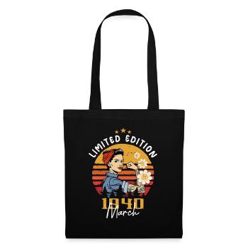 Women born in March 1940 Born birthday 1940 - Tote Bag - black - Front