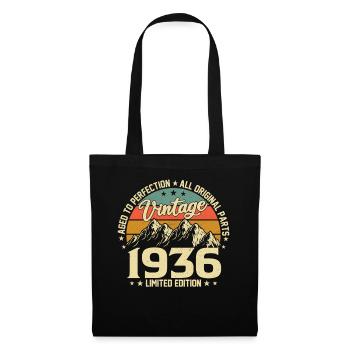 Aged to Perfection 1936 88e anniversaire vintage - Sac en tissu - noir - Devant