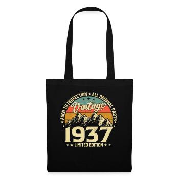 Aged to Perfection 1937 87th Birthday Vintage - Tote Bag - black - Front
