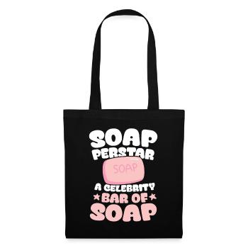 Soap Perstar Soap A Celebrity Bar Of Soap - Stoffbeutel - Schwarz - Vorne