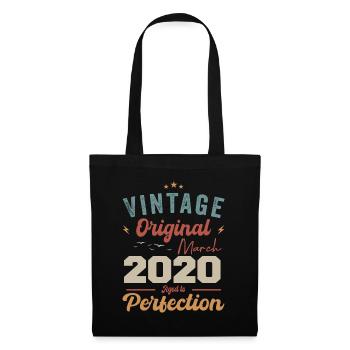 March 2020 Vintage Born Vintage Birthday - Tote Bag - black - Front