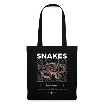 Schuppenlose Kornnatter Streetwear Reptilienwächter - Stoffbeutel - Schwarz - Vorne