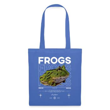 Gehörnter Frosch Streetwear Froschhüter - Stoffbeutel - Hellblau - Vorne