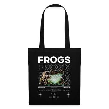 Milchfrosch Streetwear Frosch Keeper - Stoffbeutel - Schwarz - Vorne
