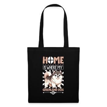 Home - Greenland Dog - Tote Bag - black - Front