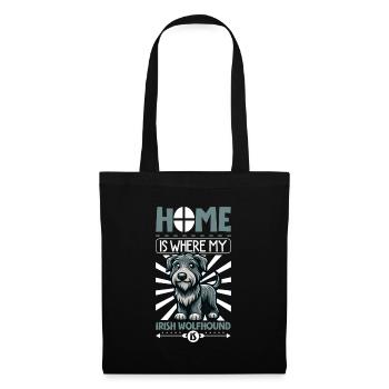Home - Irish Wolfhound - Tote Bag - black - Front