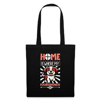 Page d’accueil - Nederlandse Kooikerhondje - Sac en tissu - noir - Devant