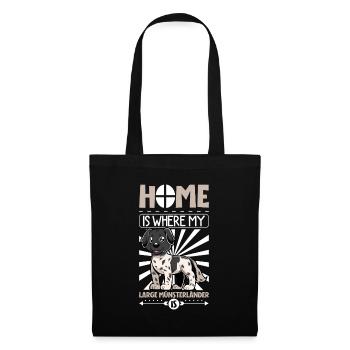 Page d’accueil - Großer Münsterländer - Sac en tissu - noir - Devant