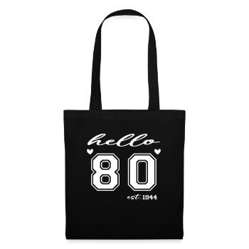 Hello 80 est 1944 - Sac en tissu - noir - Devant