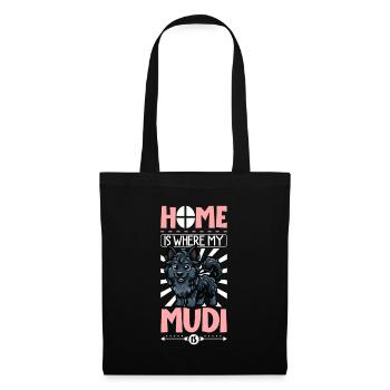 Accueil - Mudi - Sac en tissu - noir - Devant