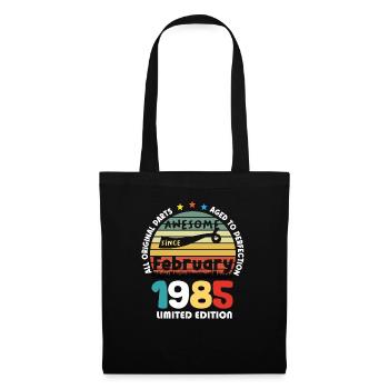 39 Years Old Made In 1985 Vintage February 1985 - Sac en tissu - noir - Devant