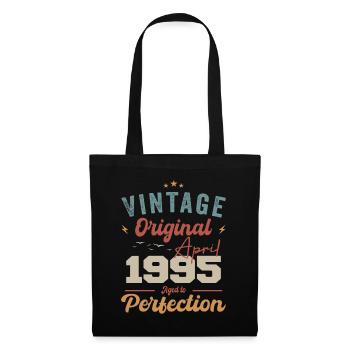 Vintage Born In April 1995 Birthday Gift - Tote Bag - black - Front