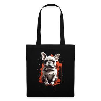 BOULEDOGUE FRANÇAIS MIGNON - Sac en tissu - noir - Devant