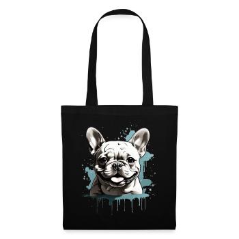 BOULEDOGUE FRANÇAIS - Sac en tissu - noir - Devant