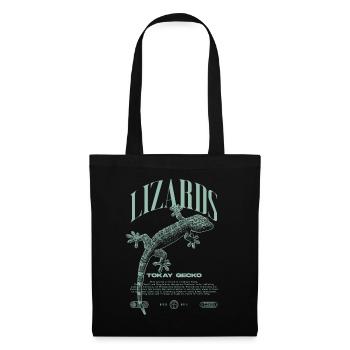 Tokay Gecko Gardien de reptiles moderne Streetwear - Sac en tissu - noir - Devant
