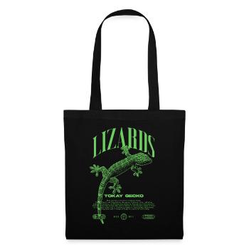 Tokay Gecko Gardien de reptiles moderne Streetwear - Sac en tissu - noir - Devant