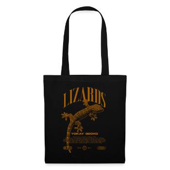 Tokay Gecko Modern Reptile Keeper Streetwear - Sac en tissu - noir - Devant