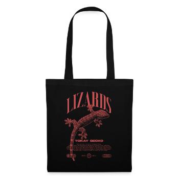 Tokay Gecko Modern Reptile Keeper Streetwear - Sac en tissu - noir - Devant