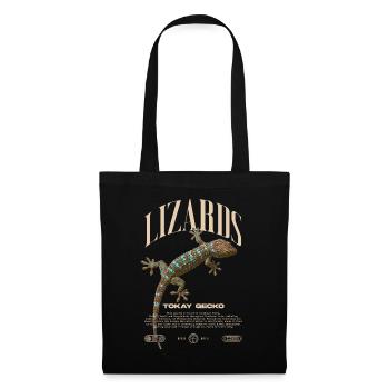 Tokay Gecko Modern Reptile Keeper Streetwear - Sac en tissu - noir - Devant