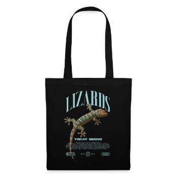Tokay Gecko Modern Reptile Keeper Streetwear - Sac en tissu - noir - Devant