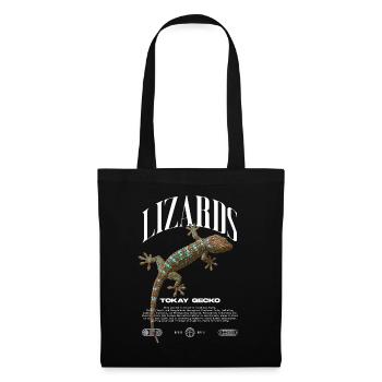 Tokay Gecko Modern Reptile Keeper Streetwear - Sac en tissu - noir - Devant