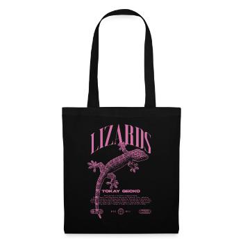 Tokay Gecko Modern Reptile Keeper Streetwear - Sac en tissu - noir - Devant