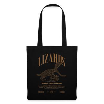 Green Tree Monitor Streetwear Lizard Keeper - Tote Bag - black - Front