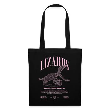 Green Tree Monitor Streetwear Lizard Keeper - Tote Bag - black - Front