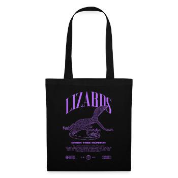 Green Tree Monitor Streetwear Lizard Keeper - Tote Bag - black - Front