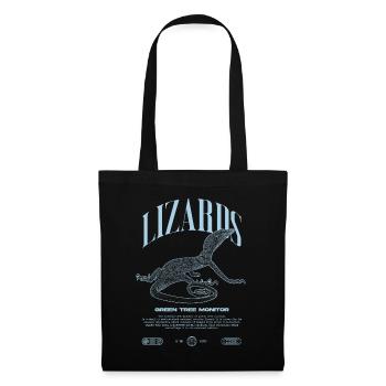 Green Tree Monitor Streetwear Lizard Keeper - Tote Bag - black - Front