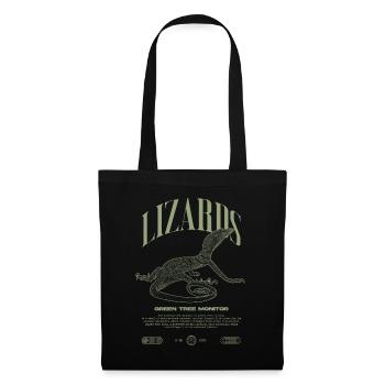 Green Tree Monitor Streetwear Lizard Keeper - Tote Bag - black - Front