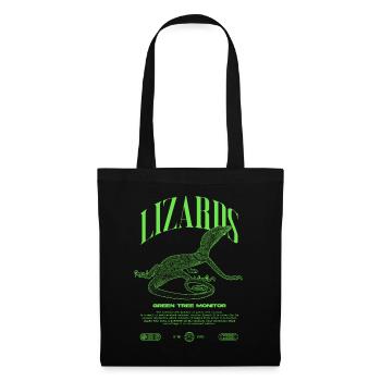 Green Tree Monitor Streetwear Lizard Keeper - Tote Bag - black - Front