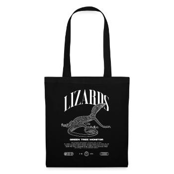 Green Tree Monitor Streetwear Lizard Keeper - Tote Bag - black - Front