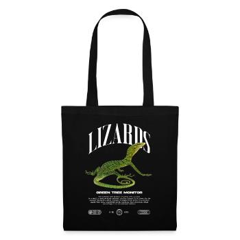 Green Tree Monitor Streetwear Lizard Keeper - Tote Bag - black - Front