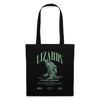 Panther Caméléon Streetwear Lézard Keeper - Sac en tissu - noir - Devant