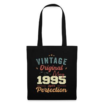 Mai 1995 Geburtstag Mai 1995 Geschenk Mai 1995 - Stoffbeutel - Schwarz - Vorne