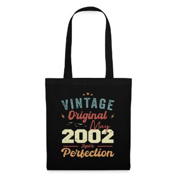 Mai 2002 Anniversaire Mai 2002 Cadeau Mai 2002 - Sac en tissu - noir - Devant