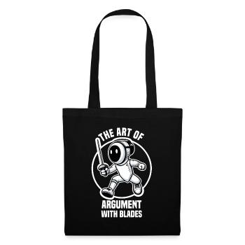 Masque Fencer Sport Design Sur Jeu Sur L’escrime De Combat - Sac en tissu - noir - Devant